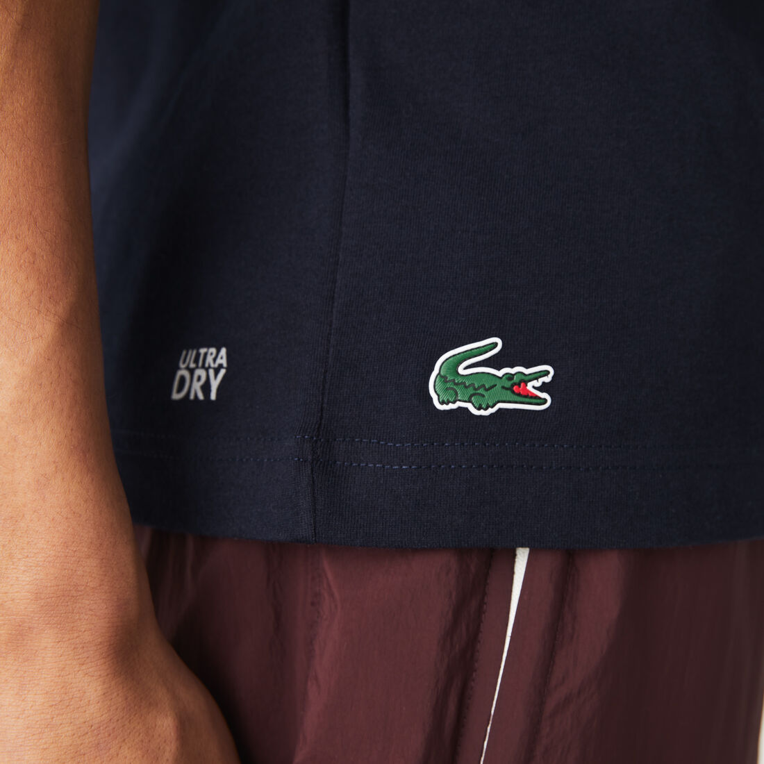 تيشيرت قطن عضوي بطبعة شعار الماركة للرجال مجموعة Lacoste SPORT تيشيرت قطن عضوي بطبعة شعار الماركة للرجال مجموعة Lacoste SPORT
