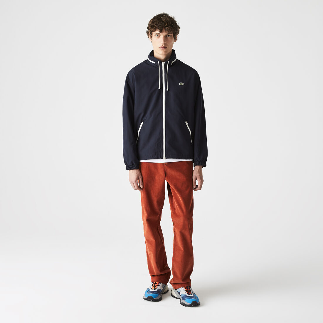 Men’s Lightweight Water-Resistant Zip Windbreaker