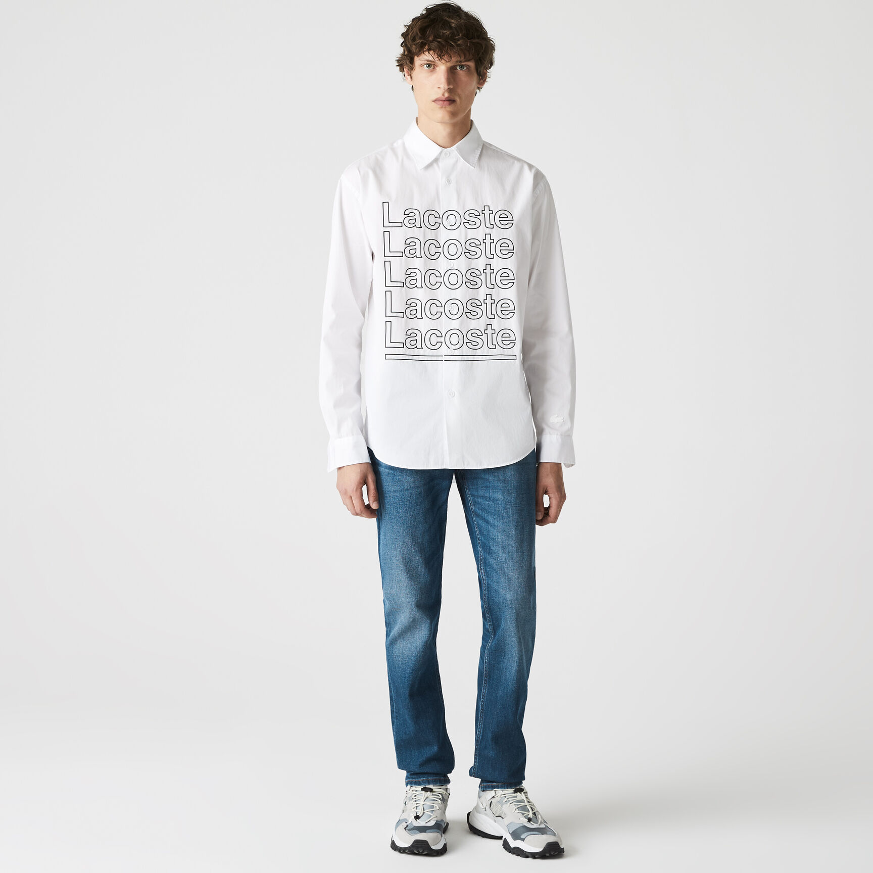 بنطال جينز بقصة ضيقة من الدنيم المرن مع 5 جيوب للرجال بنطال جينز بقصة ضيقة من الدنيم المرن مع 5 جيوب للرجال