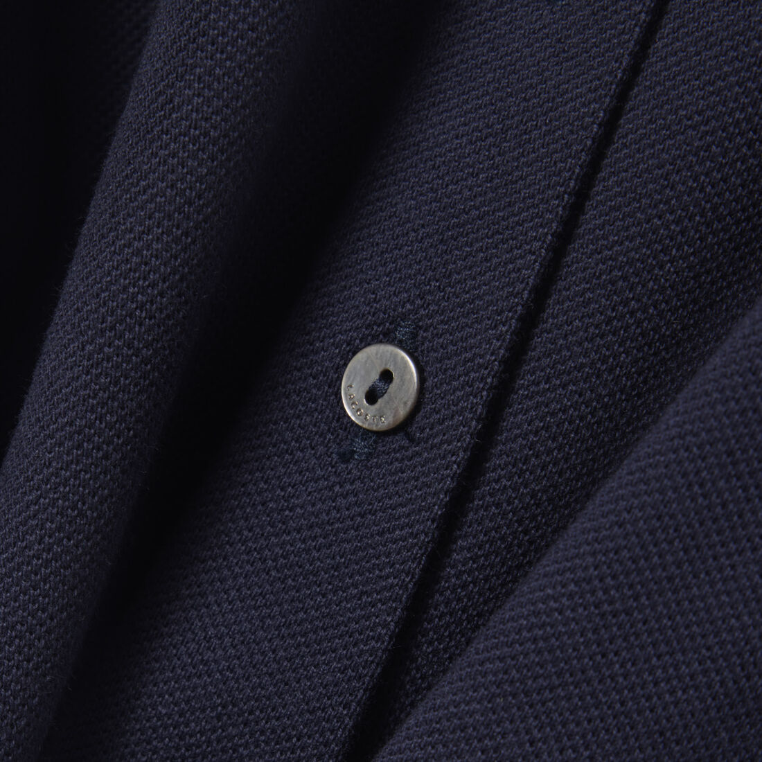 Flared Badge Accent Petit Pique Dress