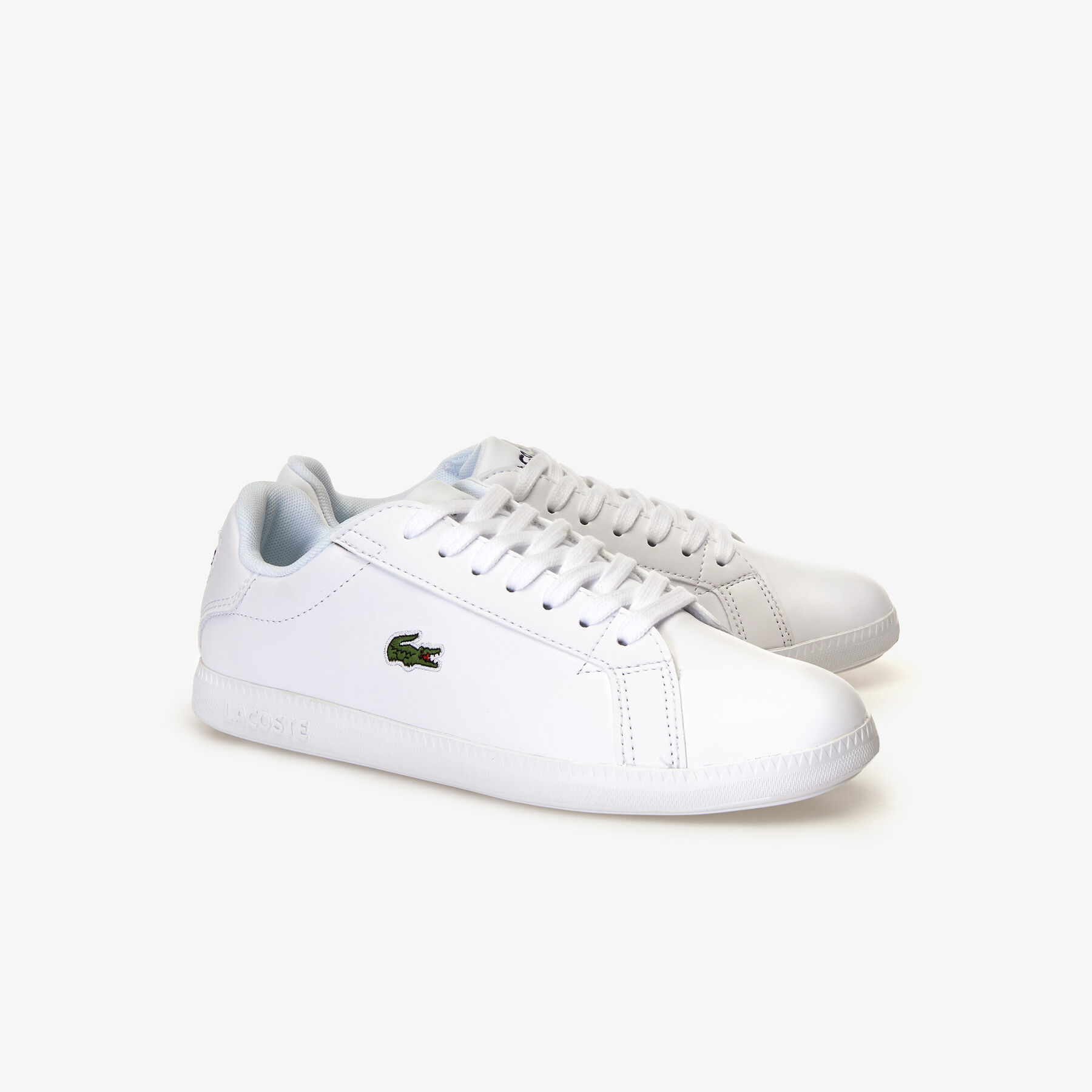 Women's Graduate Tonal Leather Trainers lacoste women s graduate tonal leather trainers