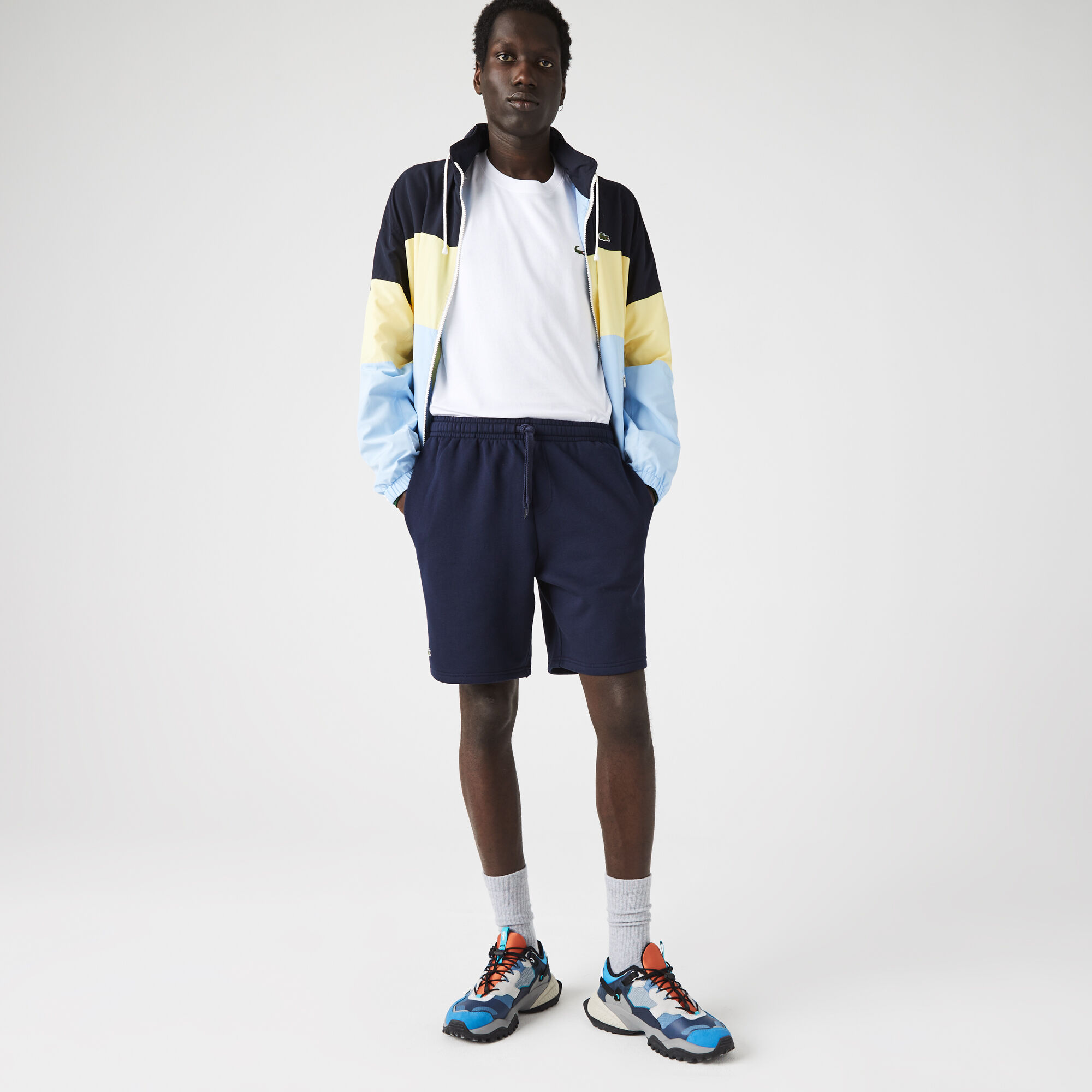 Mens lacoste jersey shorts online