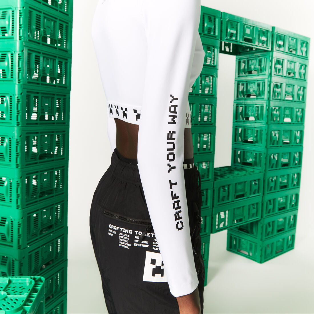 Women's Lacoste L!VE x Minecraft T-Shirt Women's Lacoste L!VE x Minecraft T-Shirt