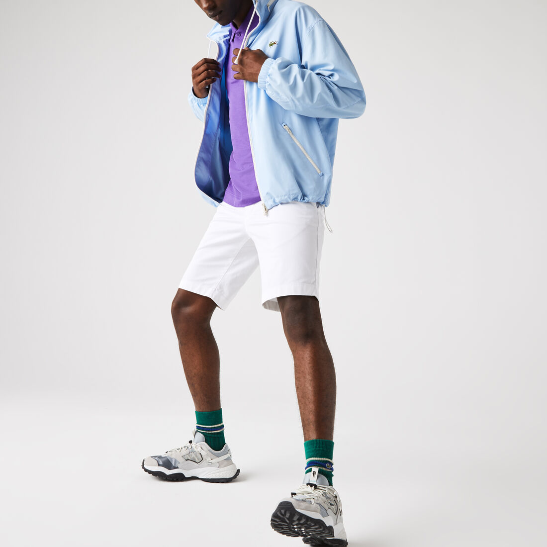 Men's Slim Fit Stretch Gabardine Bermuda Shorts Men's Slim Fit Stretch Gabardine Bermuda Shorts