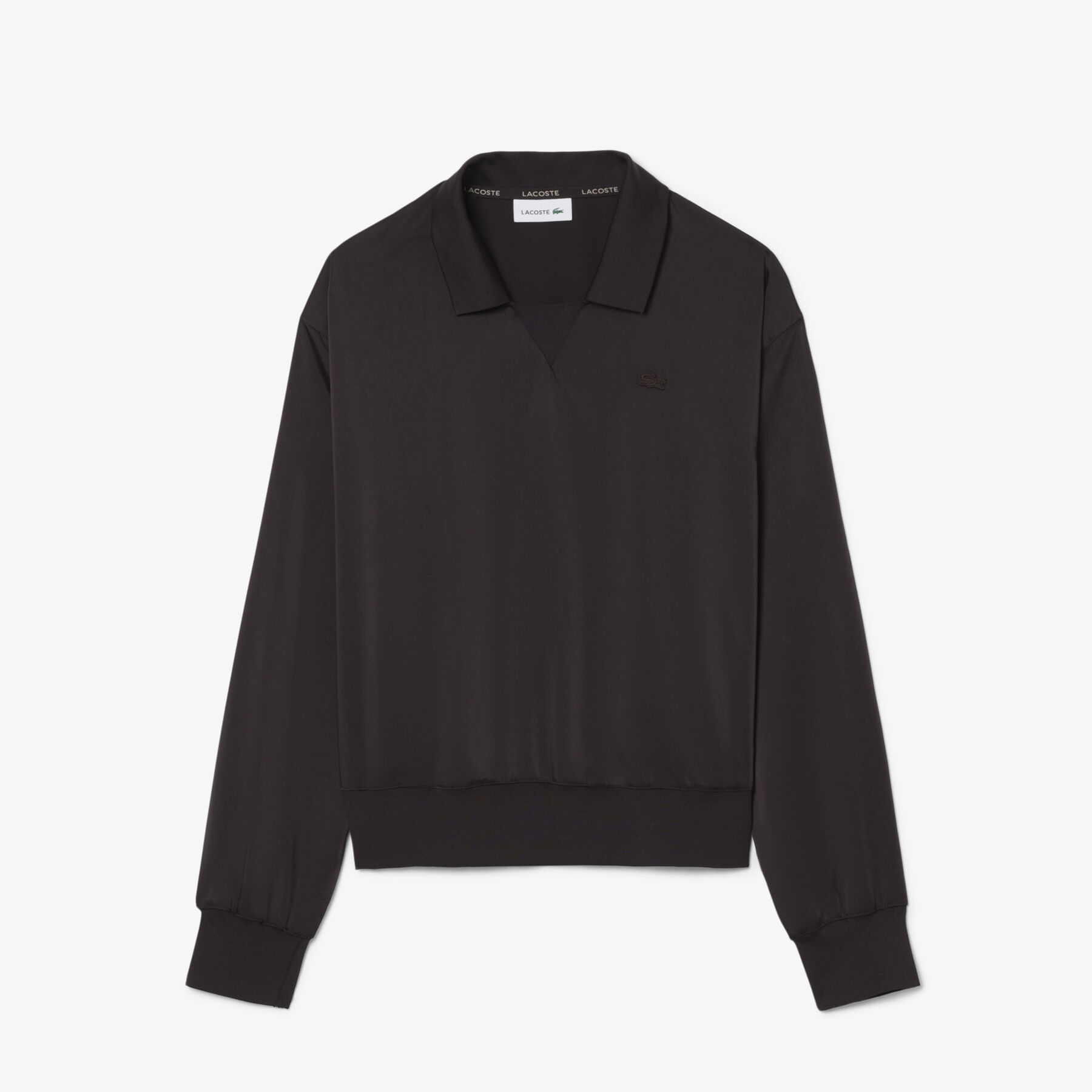 Relaxed Fit Satin Polo Shirt