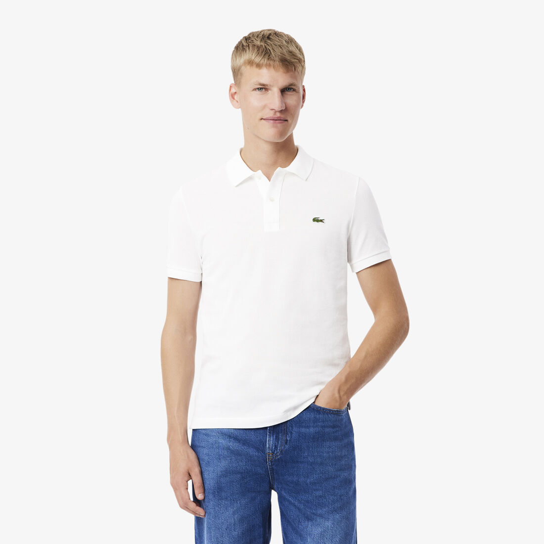 قميص بولو بيكيه بقصة ضيقة L.12.12