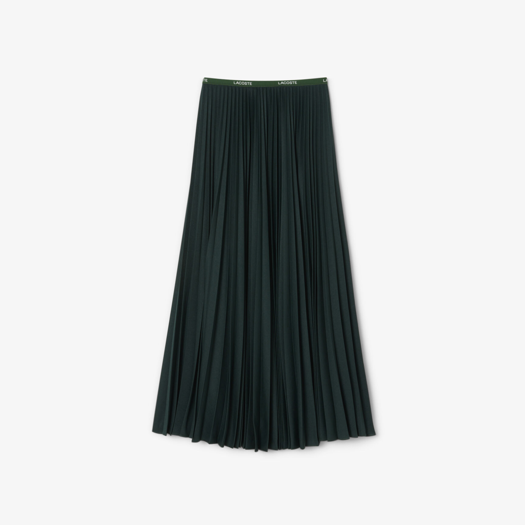 Long Pleated Elasticated Waist Skirt