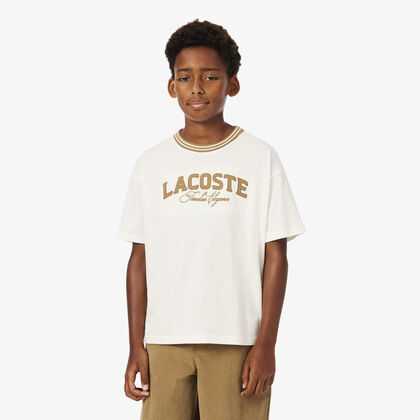 lacoste branded cotton t shirt