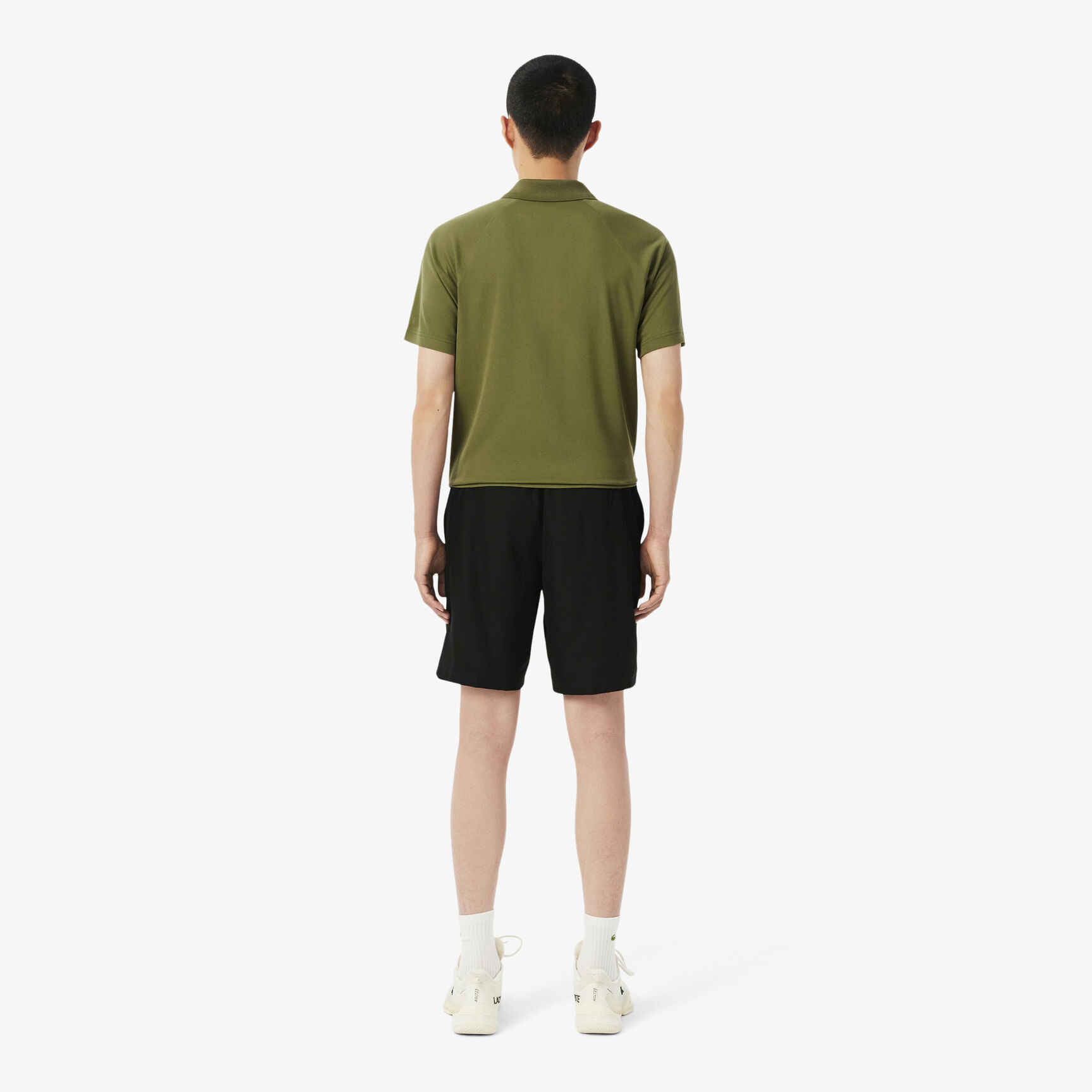 Men's Lacoste SPORT tennis shorts in solid diamond weave taffeta Men's Lacoste SPORT tennis shorts in solid diamond weave taffeta
