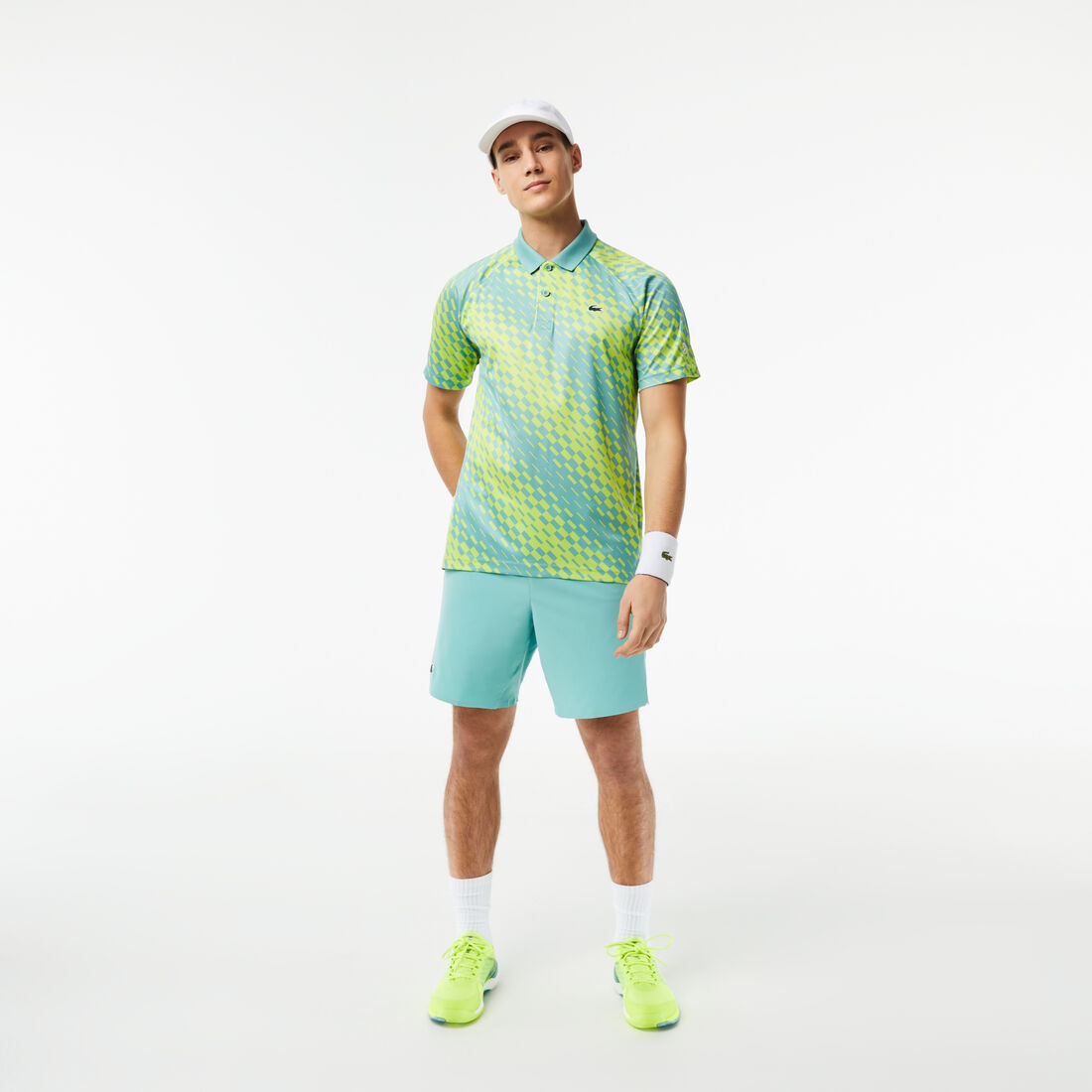 Men's Lacoste Tennis x Novak Djokovic Printed Polo Shirt Men's Lacoste Tennis x Novak Djokovic Printed Polo Shirt