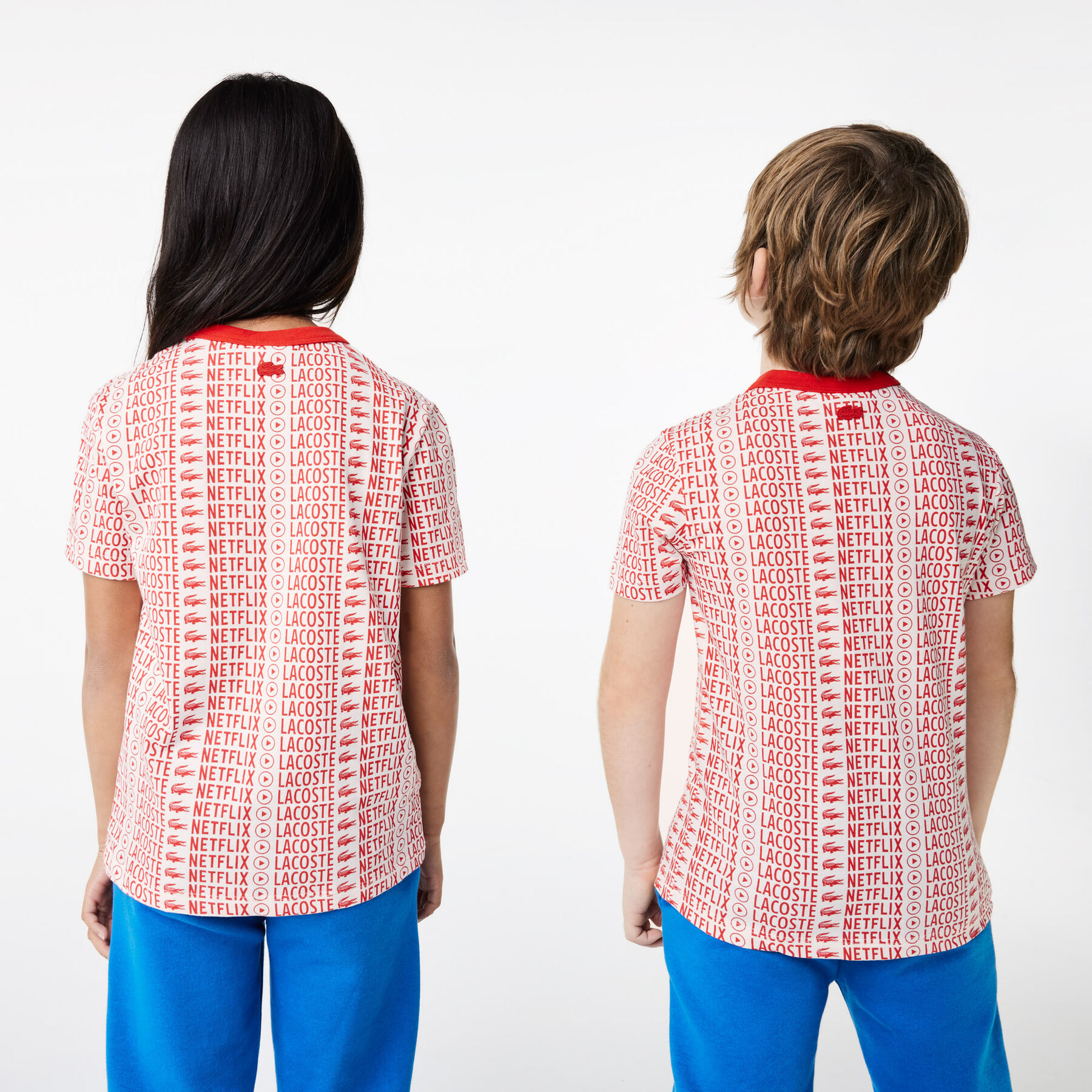 تيشيرت بطبعة قطن عضوي للأطفال مجموعة Lacoste x Netflix لاكوست تيشيرت بطبعة قطن عضوي للأطفال مجموعة lacoste x netflix