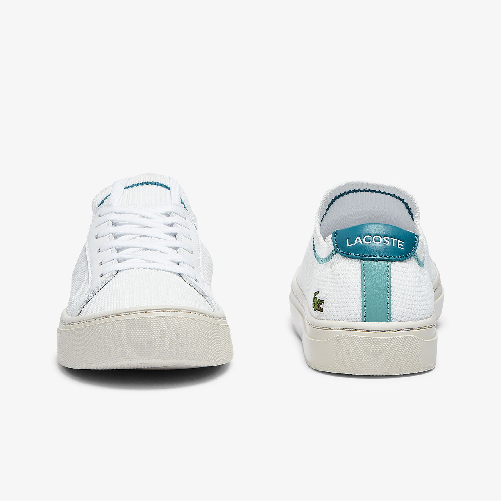 سنيكرز لا بيكيه قماش بشريط بلون مغاير على الكعب للنساء