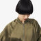 lacoste oversized embroidered signature satin bomber jacket