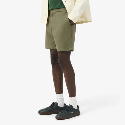 Regular Fit Stretch Cotton Shorts