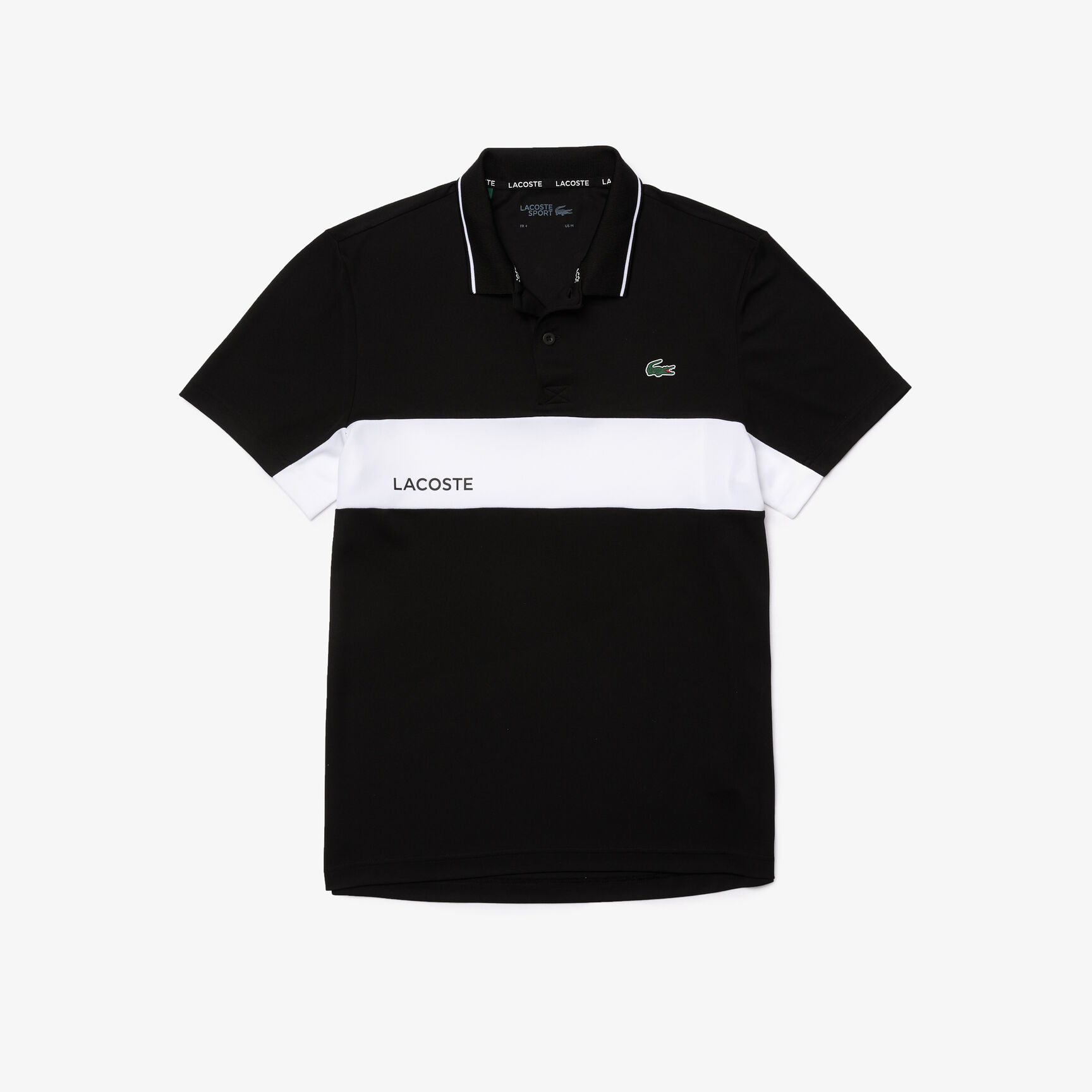 Men&rsquo;s Lacoste SPORT Colourblock Breathable Resistant Polo Shirt
