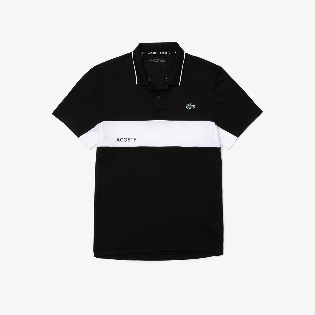 Men’s Lacoste SPORT Colourblock Breathable Resistant Polo Shirt Men’s Lacoste SPORT Colourblock Breathable Resistant Polo Shirt