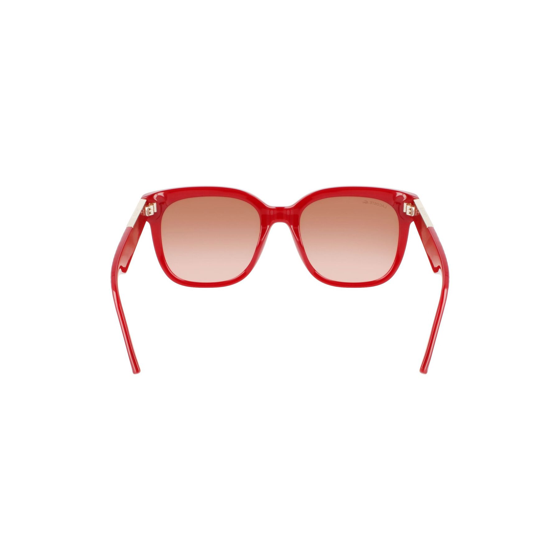 lacoste women s rectangle acetate croco skin sunglasses