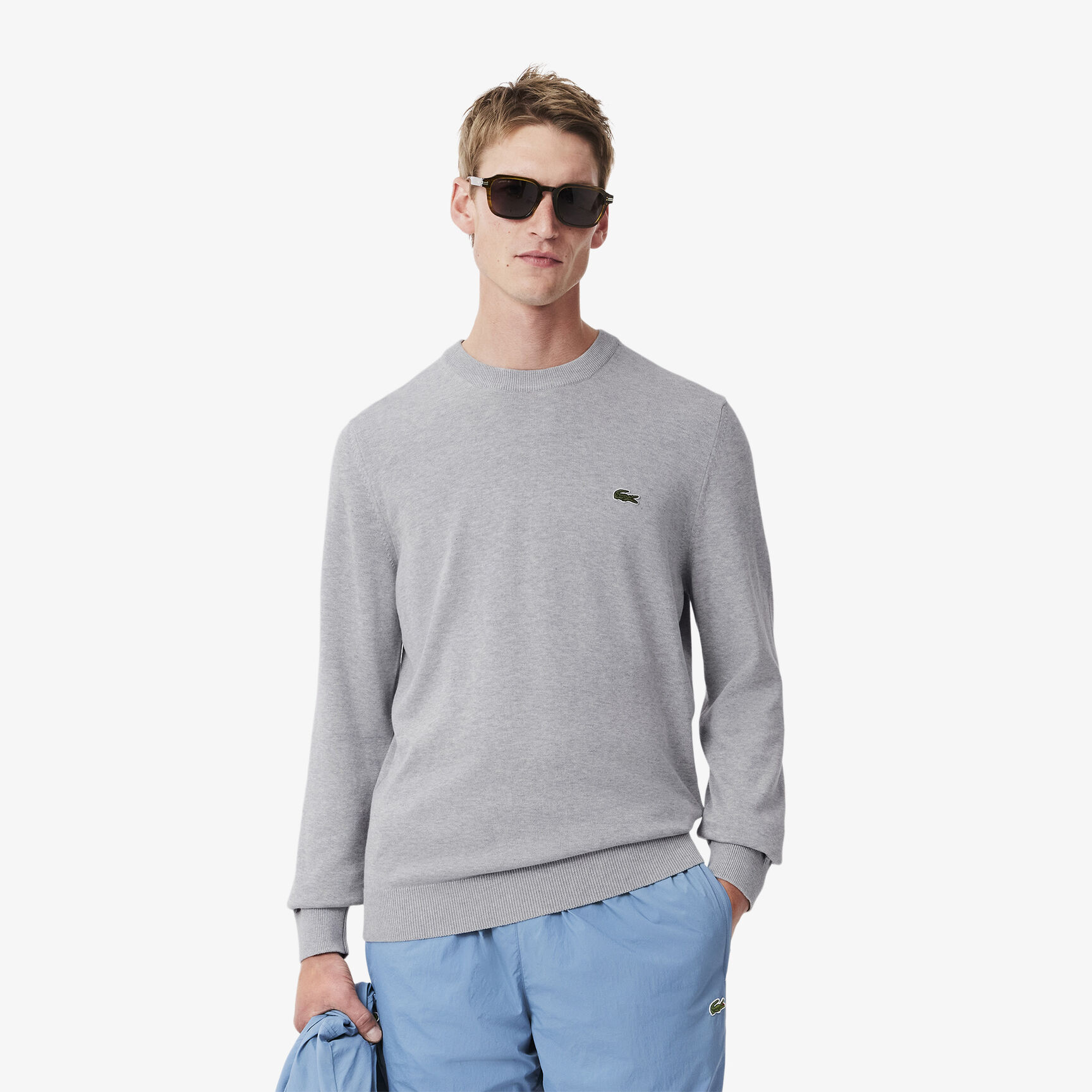 Monochrome Crew Neck Cotton Sweater Monochrome Crew Neck Cotton Sweater