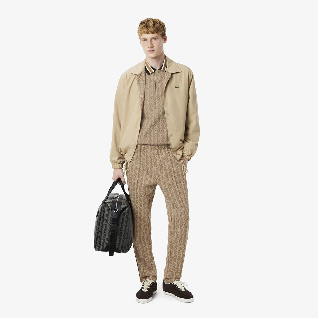 Classic Fit Monogram Jacquard Polo Shirt Classic Fit Monogram Jacquard Polo Shirt