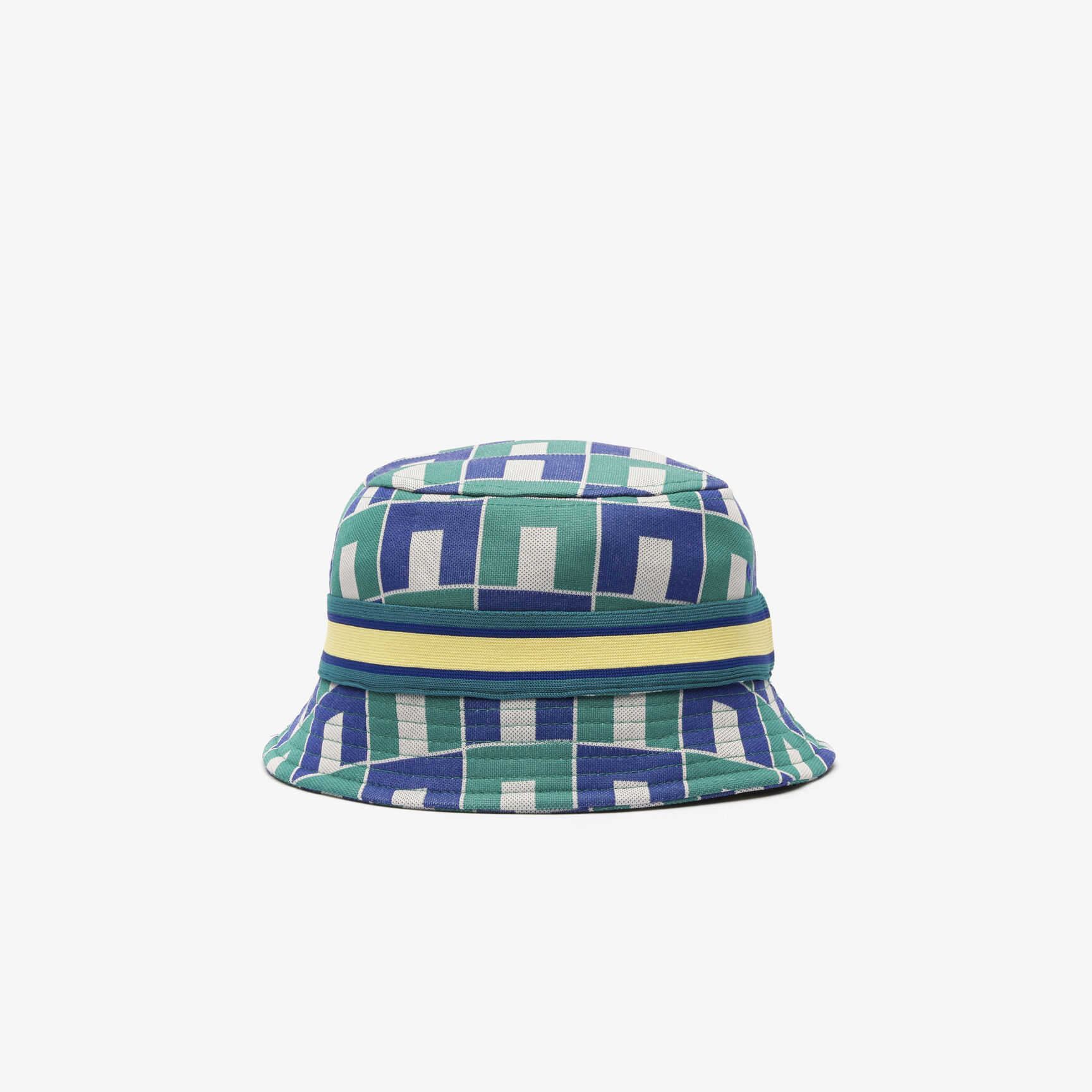 Interlock Jacquard Patterned Bucket Hat Interlock Jacquard Patterned Bucket Hat