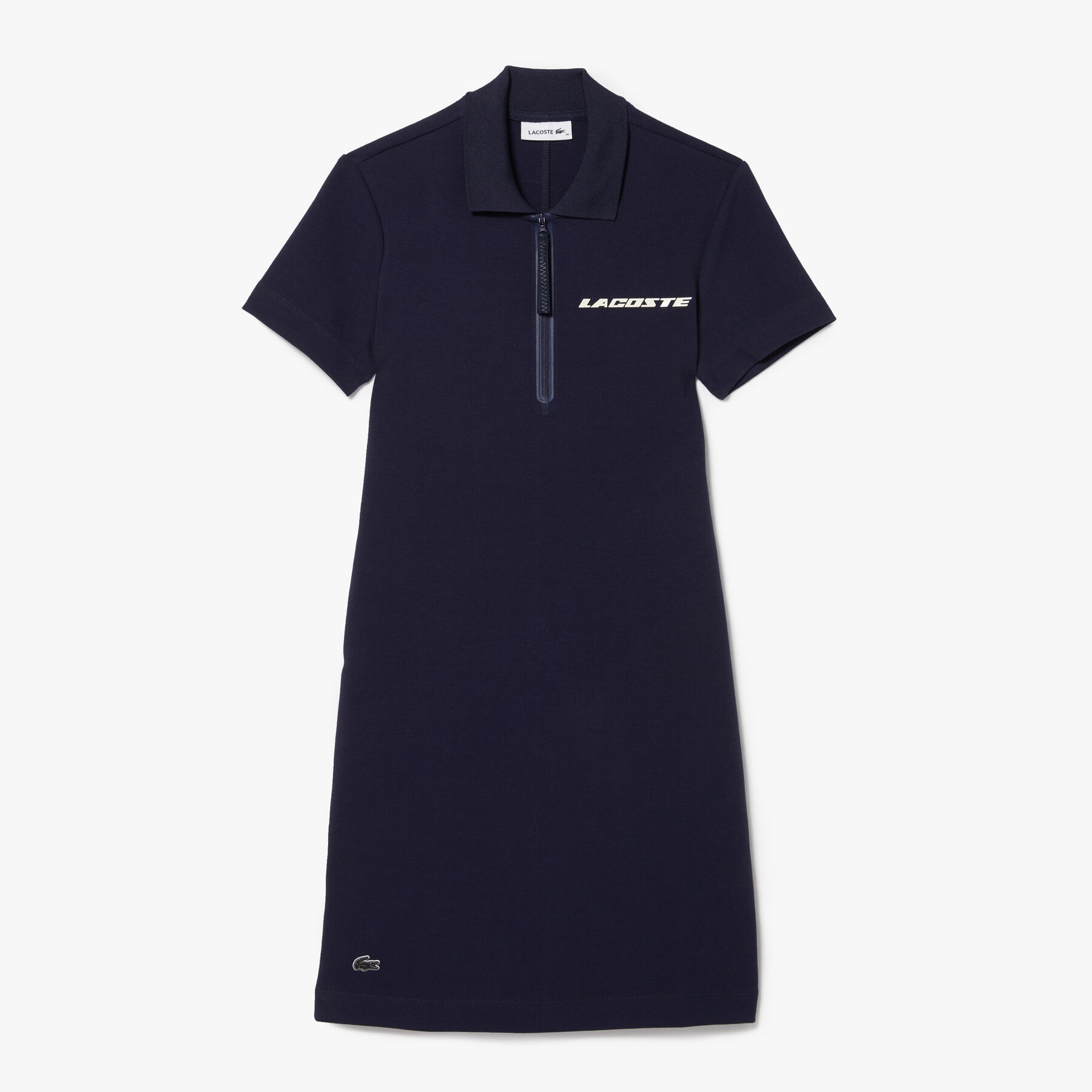 Women's Contrast Branded Two-Ply Jersey Polo Dress lacoste women s contrast branded two ply jersey polo dress
