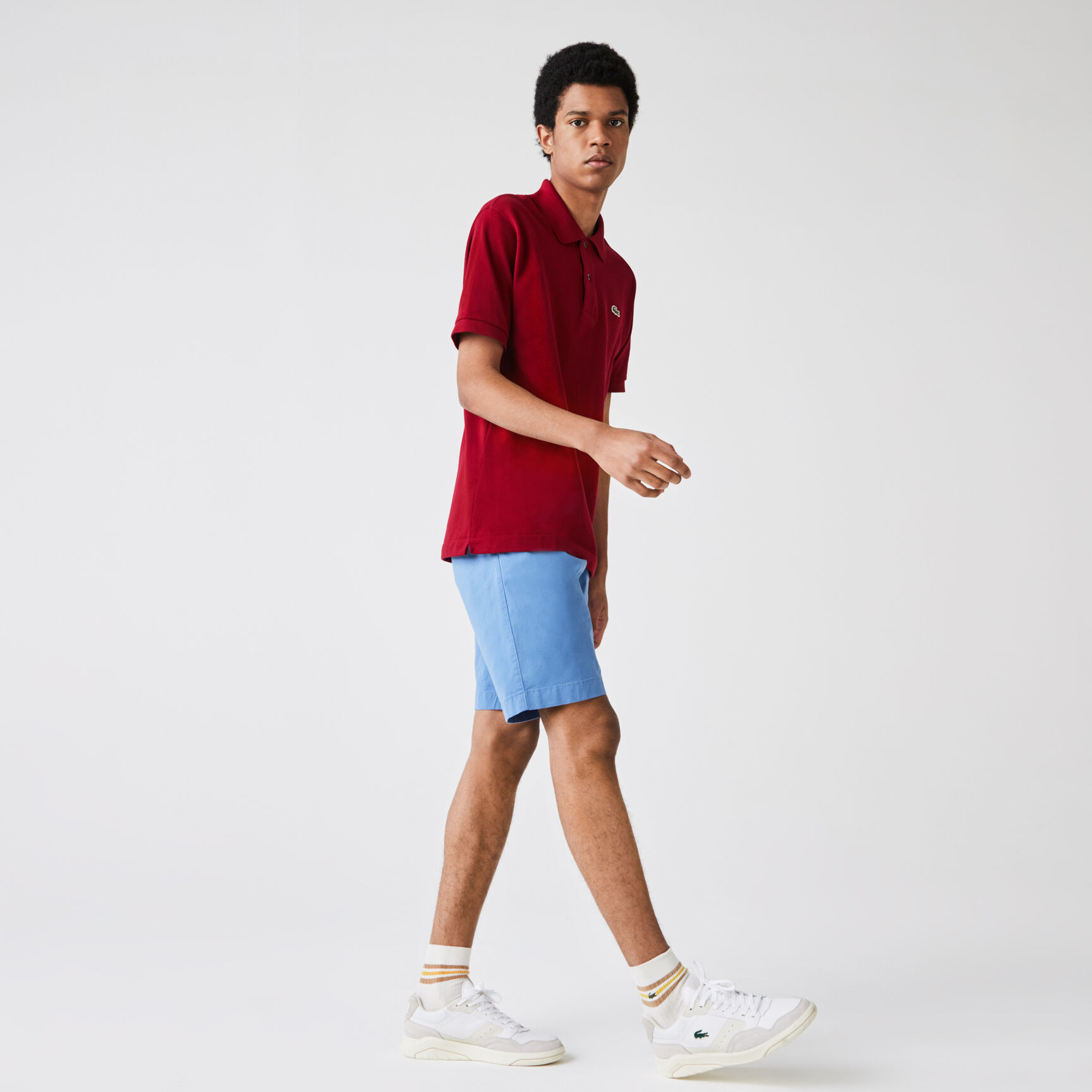 Men's Slim Fit Stretch Gabardine Bermuda Shorts