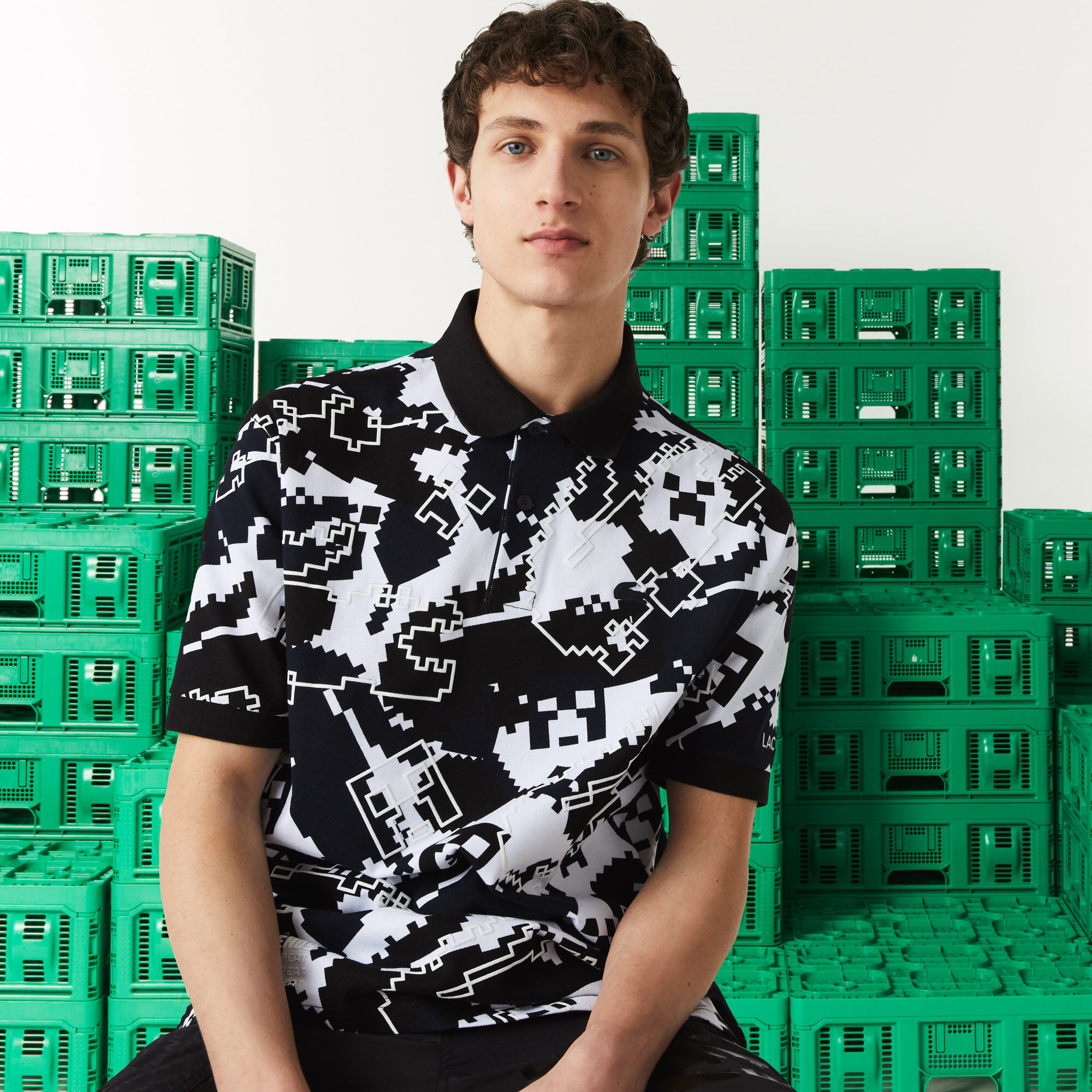 Buy Men's Lacoste x Minecraft Print Organic Cotton Polo Buy Men's Lacoste x Minecraft Print Organic Cotton Polo