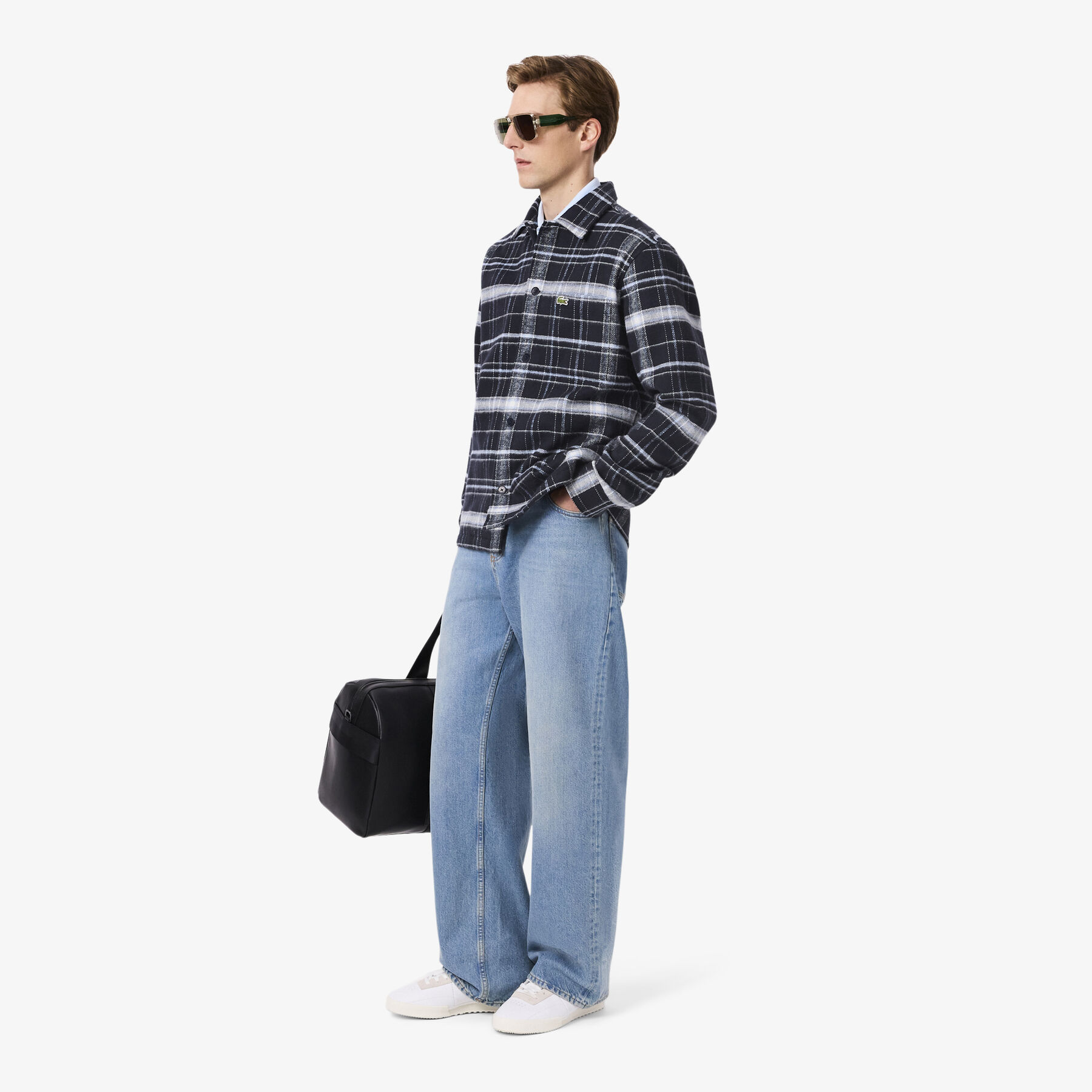 Cotton Plaid Overshirt lacoste cotton plaid overshirt