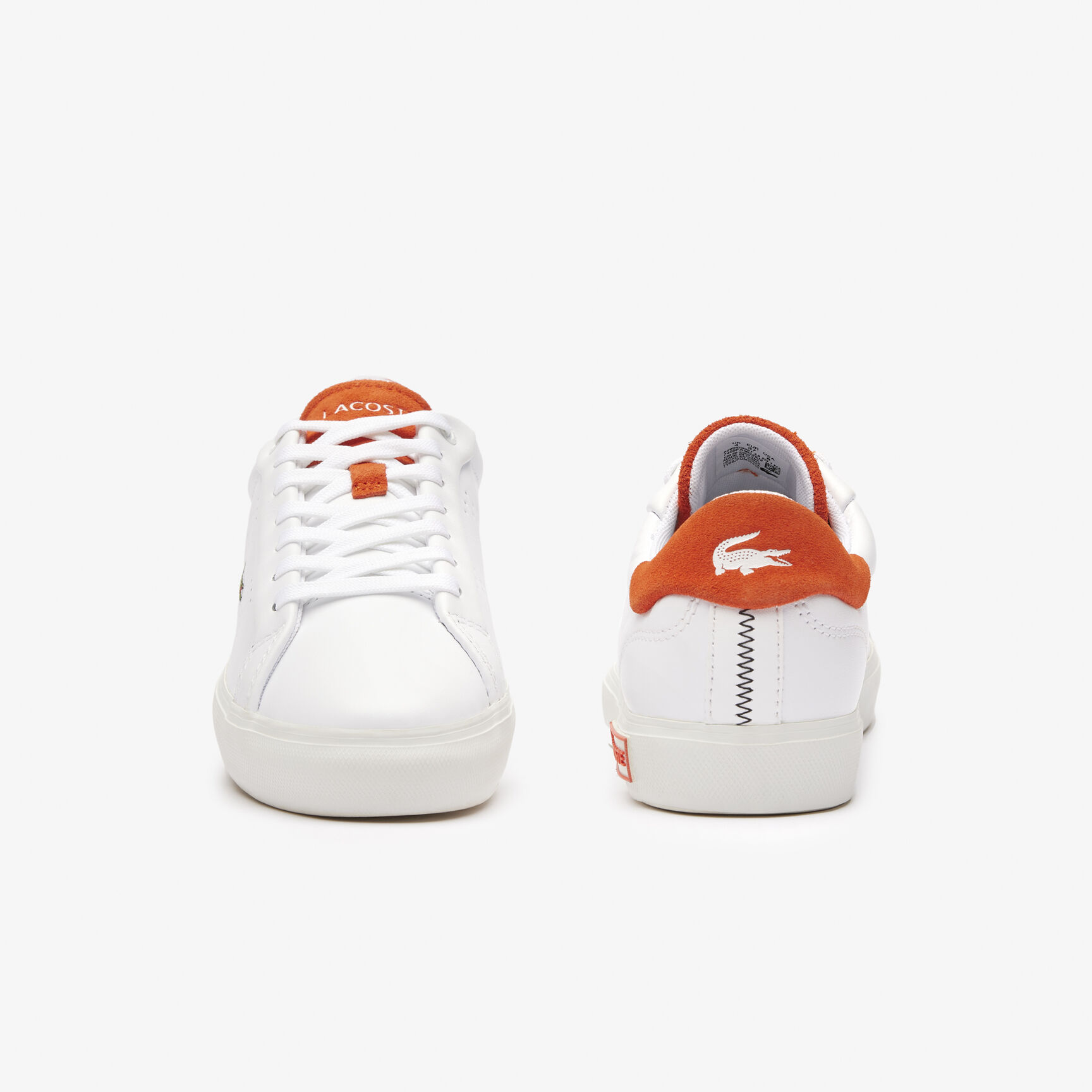 Women's Powercourt 2.0 Orange Leather Trainers Women's Powercourt 2.0 Orange Leather Trainers