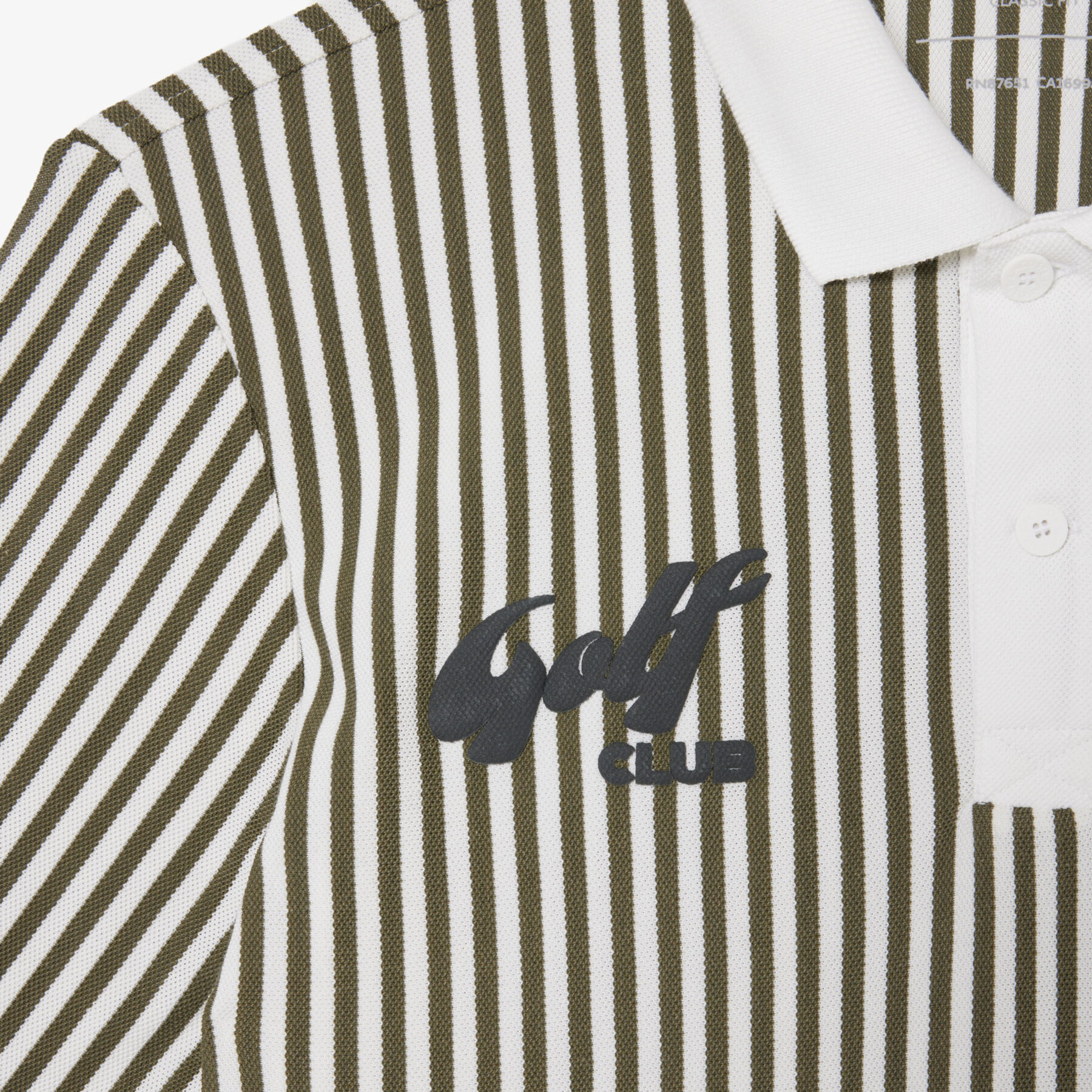 Heat Regulating Striped جولف قميص بولو Heat Regulating Striped Golf Polo Shirt - DH4803-00-J1K