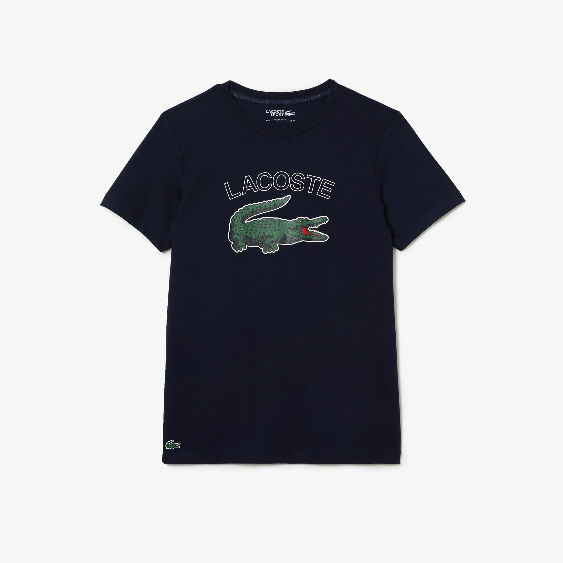 لاكوست تيشيرت جيرسيه بطبعة تمساح للرجال مجموعة lacoste sport