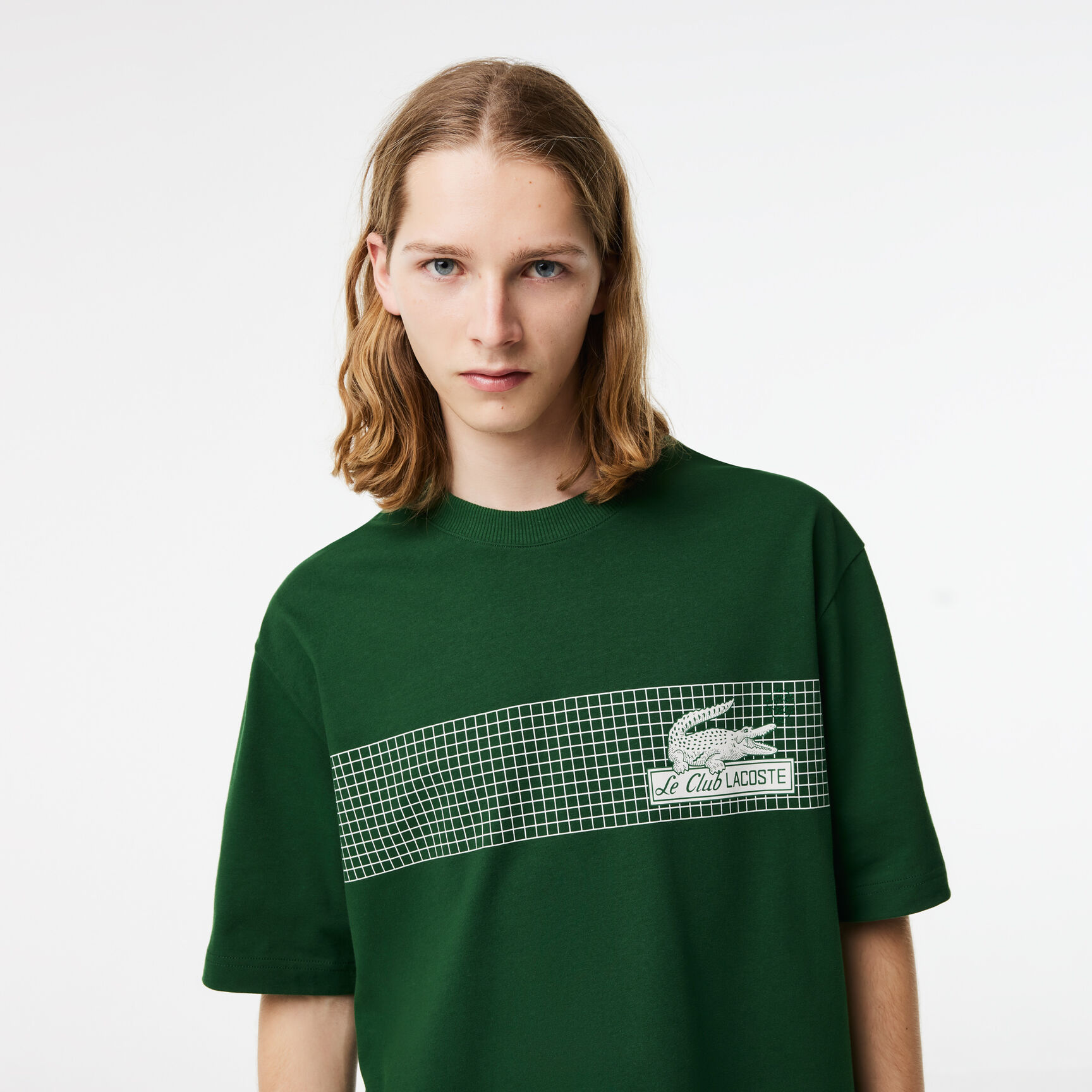 Men's Lacoste Loose Fit Tennis Print T-shirt Men's Lacoste Loose Fit Tennis Print T-shirt