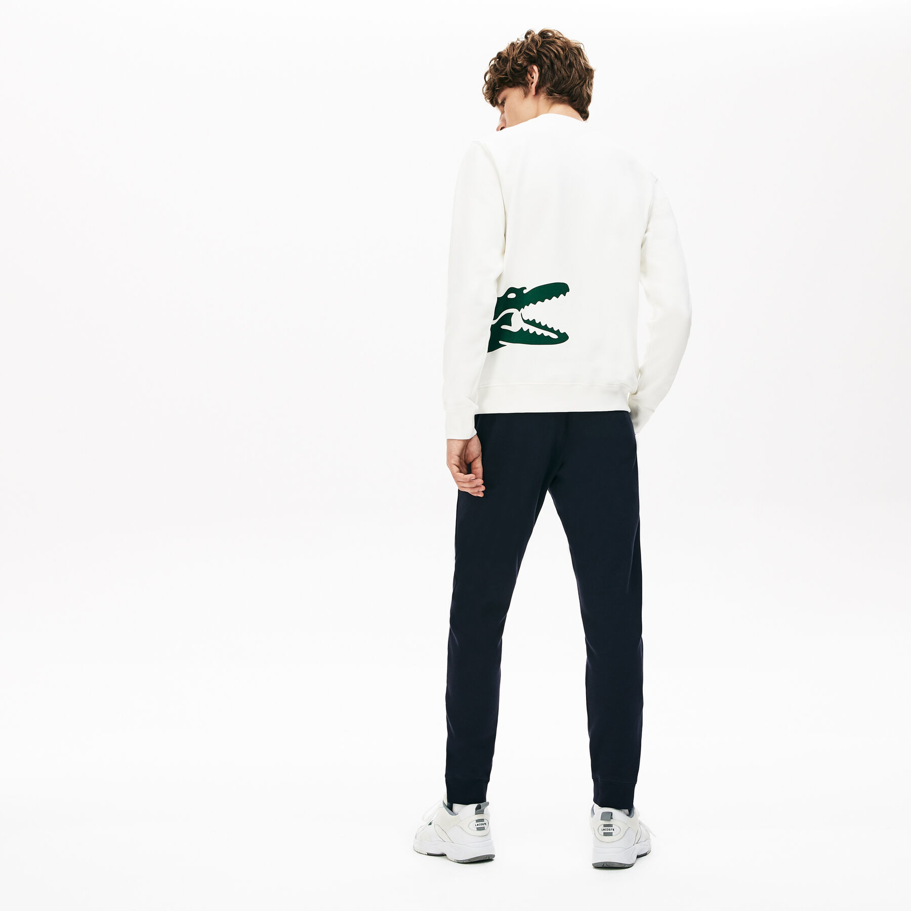 Men's Pleated Cotton-Silk Trackpants lacoste men s pleated cotton silk trackpants