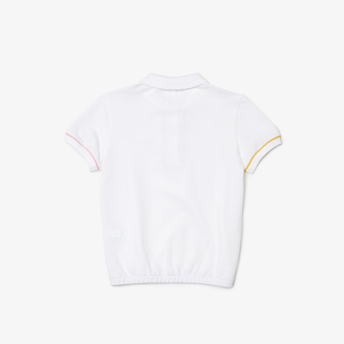 تيشيرت بولو بيكيه قطن بخصر مطاطي وشعار لاكوست للبنات تيشيرت بولو بيكيه قطن بخصر مطاطي وشعار لاكوست للبنات