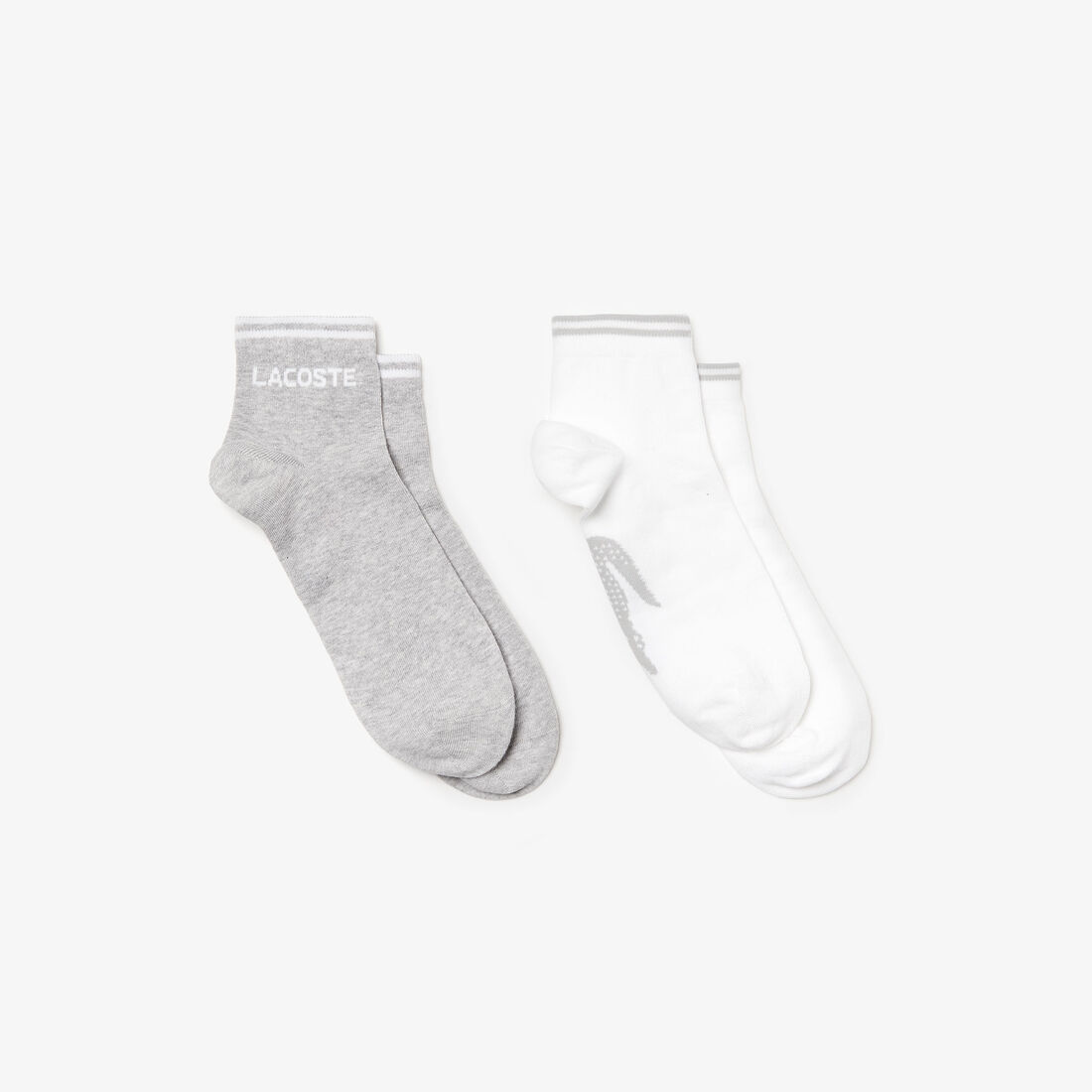 Men's Two-pack of Lacoste Tennis low-cut socks in jacquard jersey