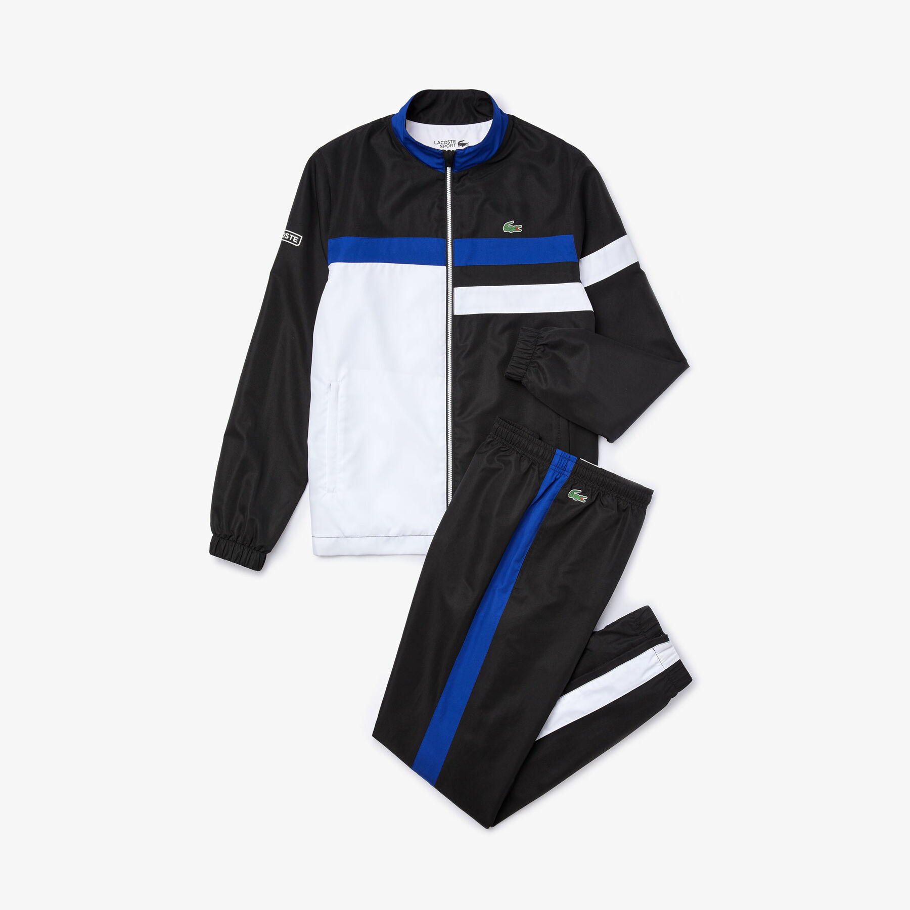 men s lacoste sport lightweight colourblock tracksuit