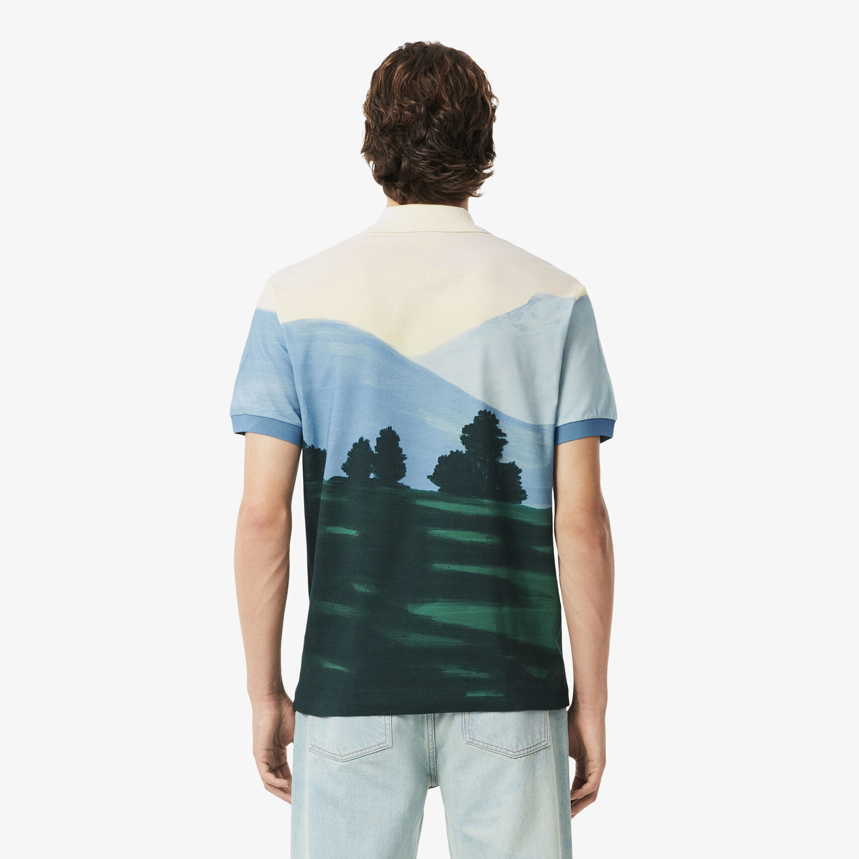 Classic Fit Printed Petit Pique Polo Shirt Classic Fit Printed Petit Pique Polo Shirt