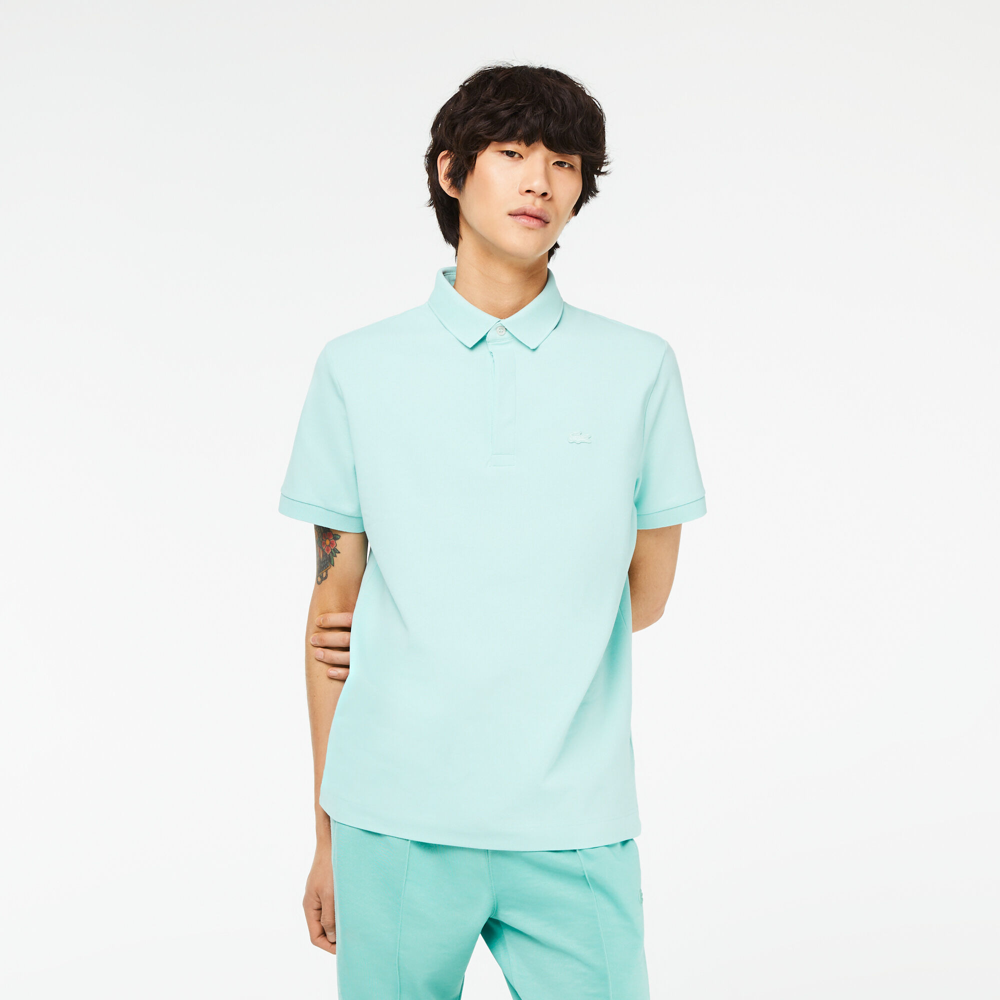 Mint green lacoste polo shirt shop