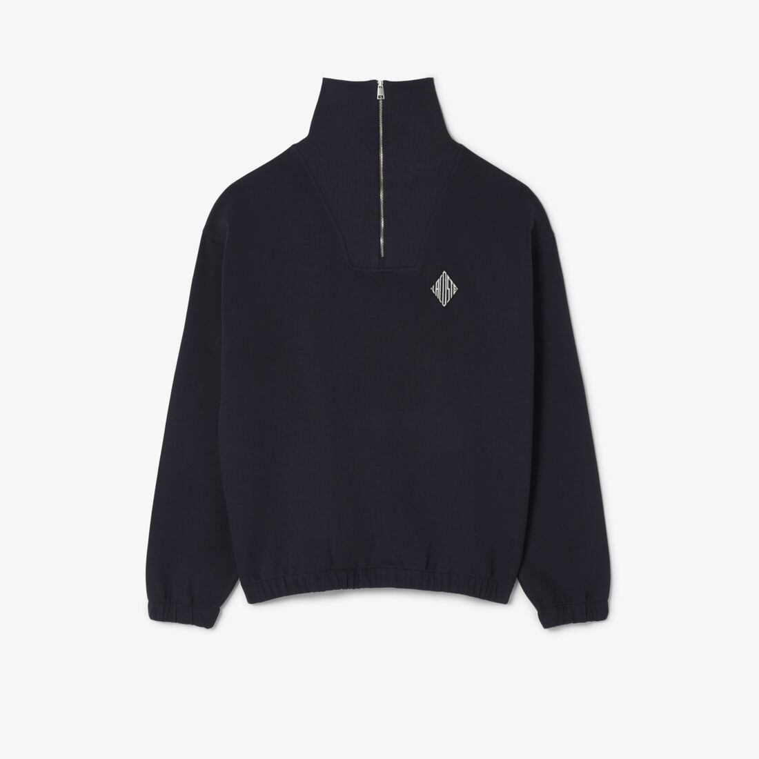 سويت شيرت بيكيه فضفاض بياقة بسحاب سويت شيرت بيكيه فضفاض بياقة بسحاب