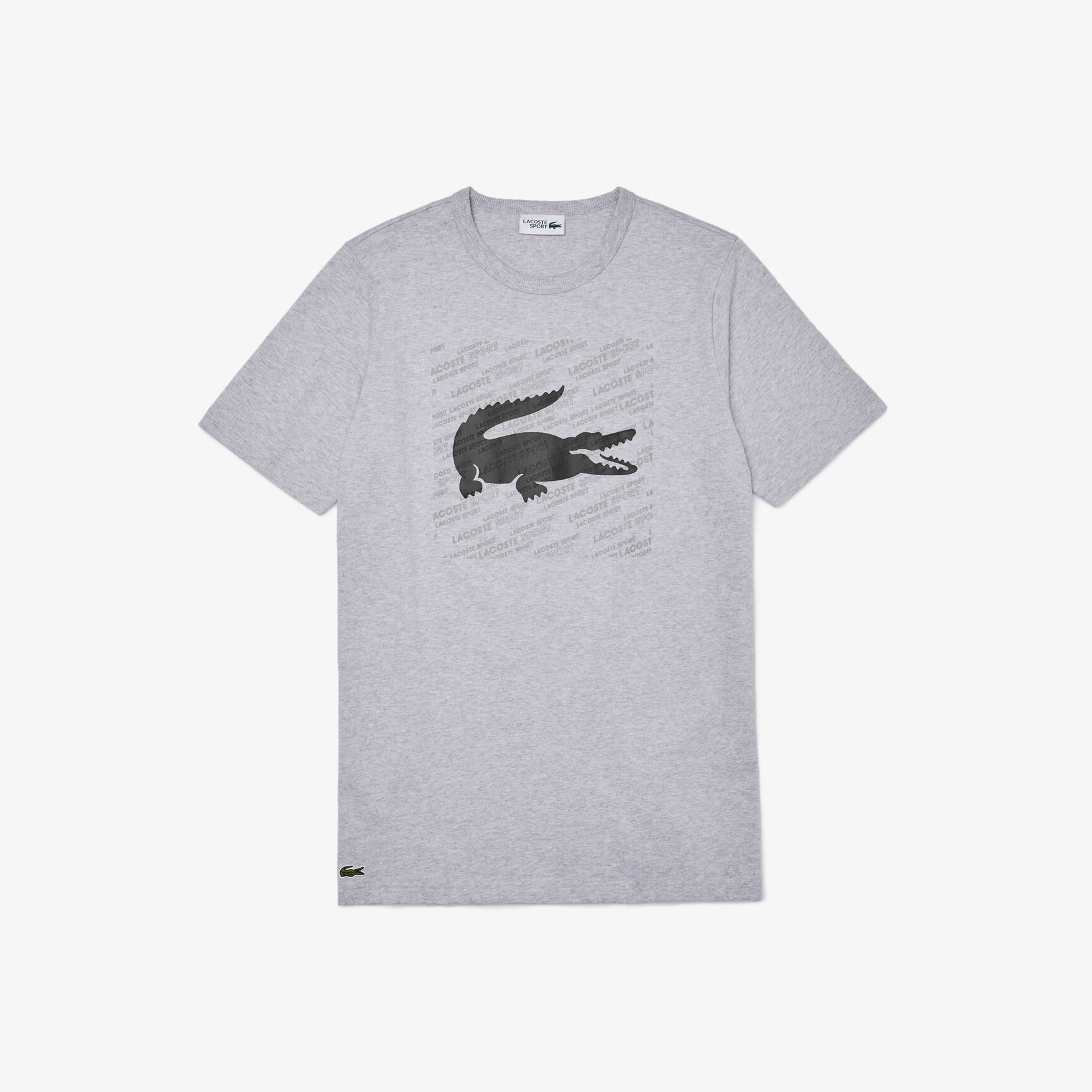 Men's Lacoste SPORT Reflective Crocodile Print Cotton T-shirt Men's Lacoste SPORT Reflective Crocodile Print Cotton T-shirt