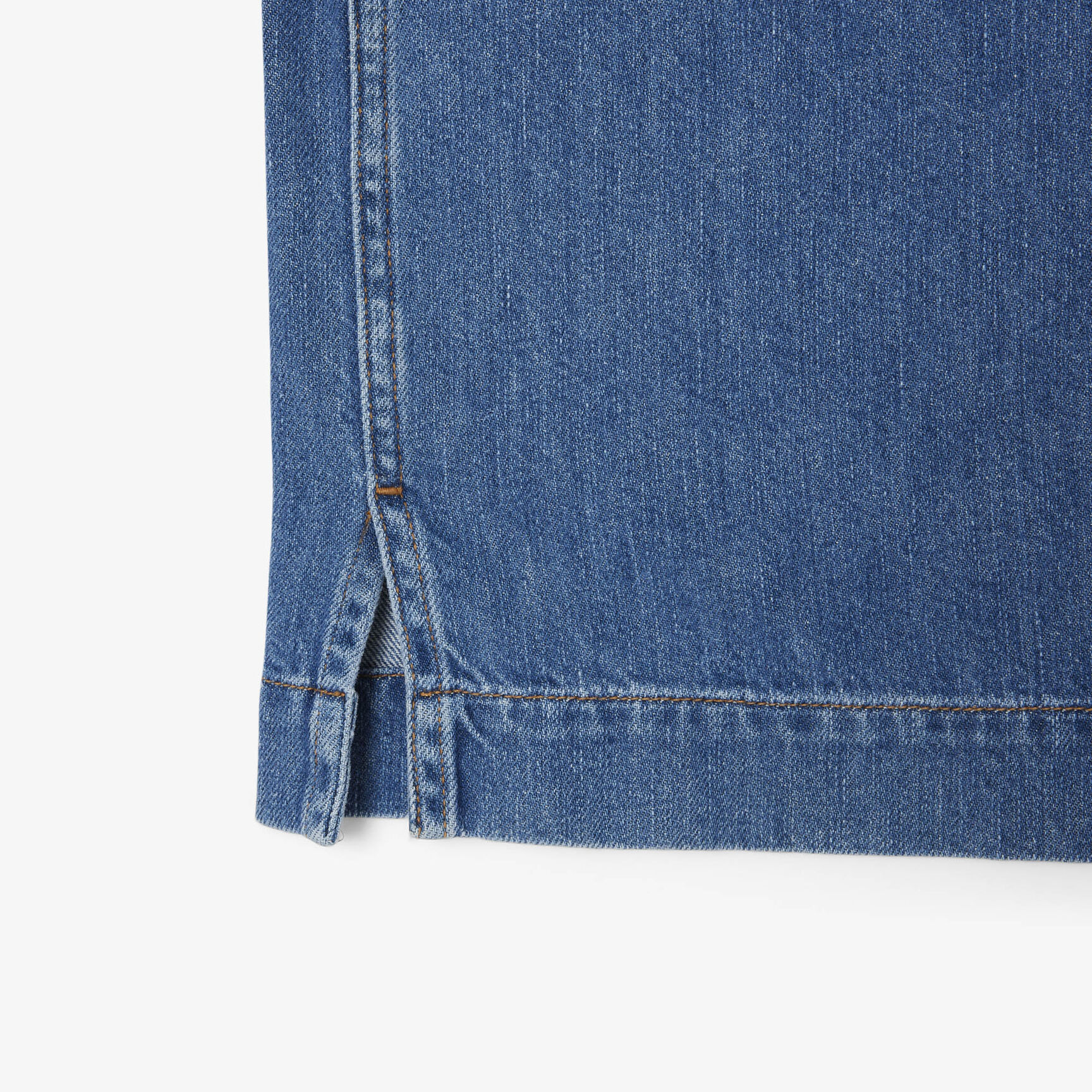 Oversized Lightweight Denim Polo Shirt