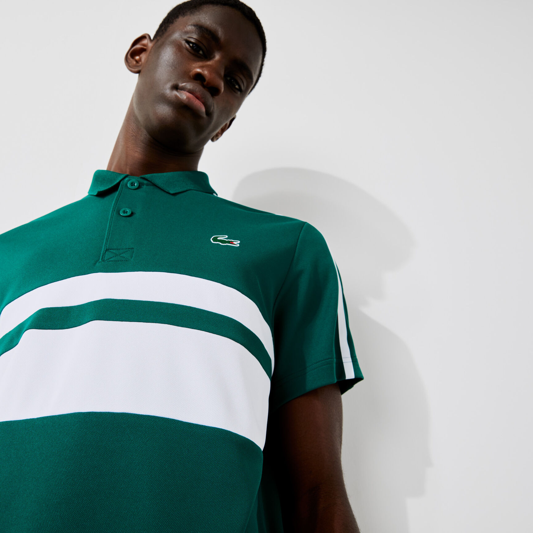 قميص بولو للتنس للرجال من البيكيه المسامي المقاوم مجموعة Lacoste SPORT قميص بولو للتنس للرجال من البيكيه المسامي المقاوم مجموعة Lacoste SPORT