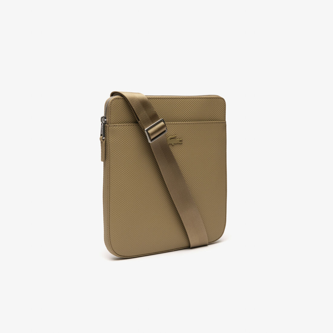 حقيبة مسطحة بسحّاب جلد بيكيه غير لامع للرجال مجموعة Chantaco حقيبة مسطحة بسحّاب جلد بيكيه غير لامع للرجال مجموعة Chantaco