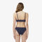 lacoste trim accent swim top