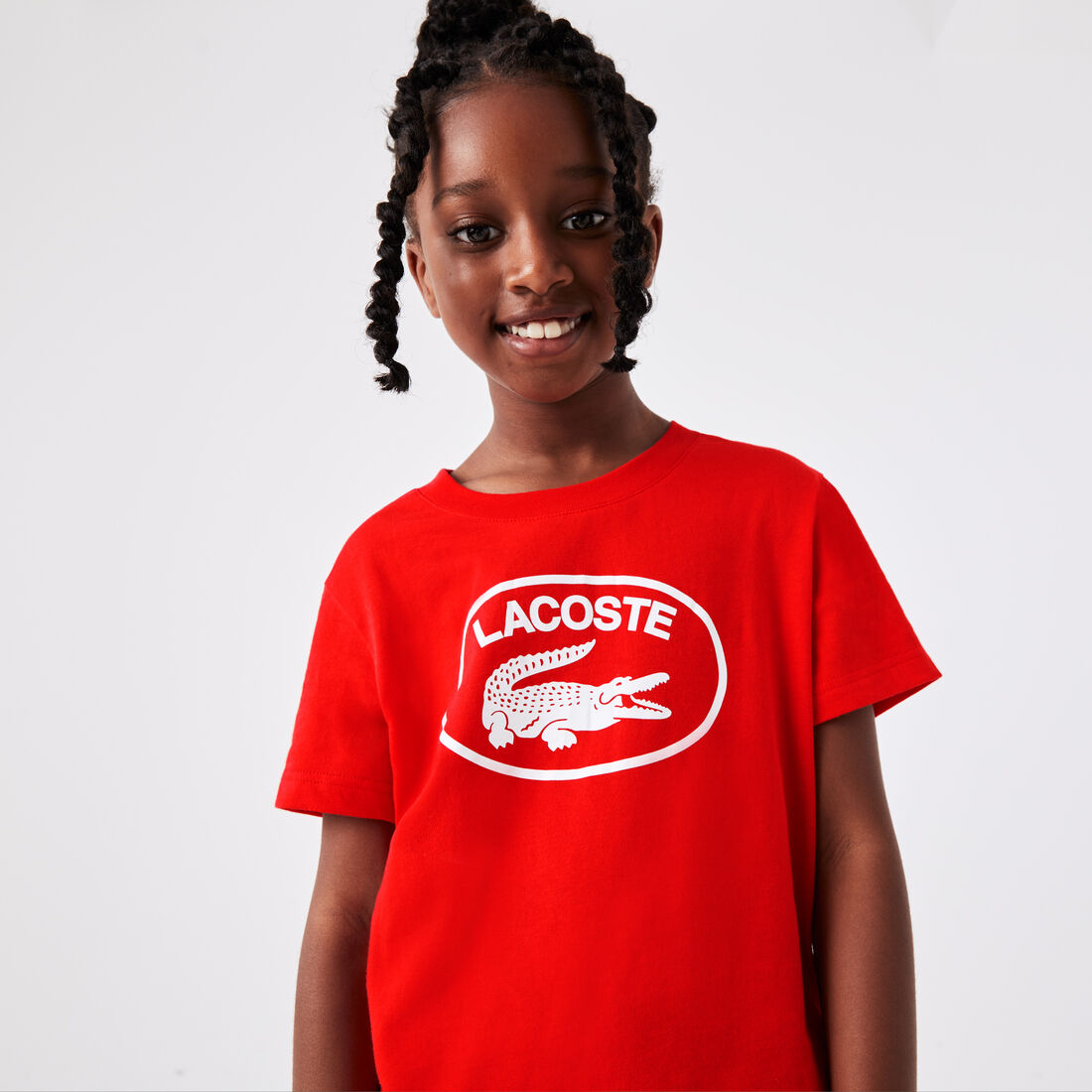 تيشيرت لاكوست قطن جيرسيه بشعار الماركة بلون مغاير للأطفال تيشيرت لاكوست قطن جيرسيه بشعار الماركة بلون مغاير للأطفال