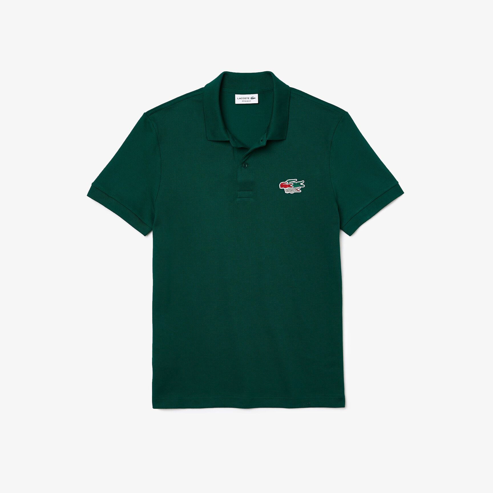 Men&rsquo;s Lacoste Regular Fit Crocodiles Organic Cotton Polo