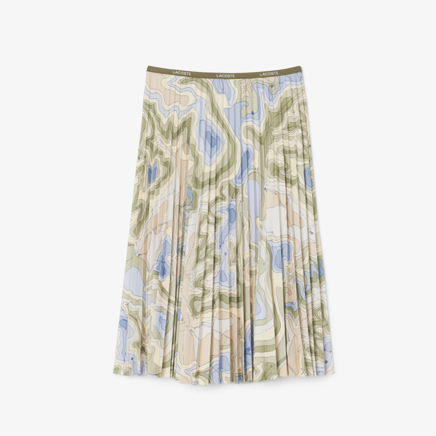 Topography Print Pleated Skirt lacoste topography print pleated skirt
