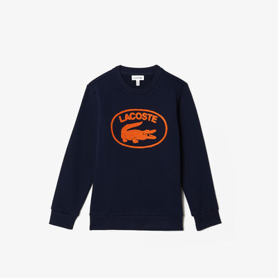 Kids' Lacoste Contrast Branded Color-block Sweatshirt
