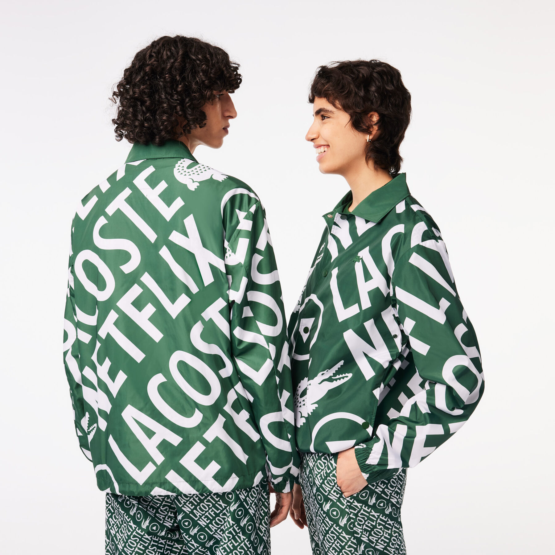 Unisex Lacoste x Netflix Printed Polo Jacket unisex lacoste x netflix printed polo jacket