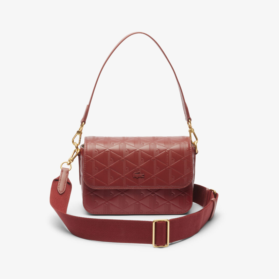 Maheki Embossed Leather Shoulder Bag